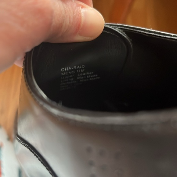 Kenneth Cole Shoes Men’s Dress Oxford Cha-Raid Black Leather Cap Toe Size 11 - Picture 10 of 10